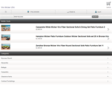 Tablet Screenshot of customwickerfurniture.com